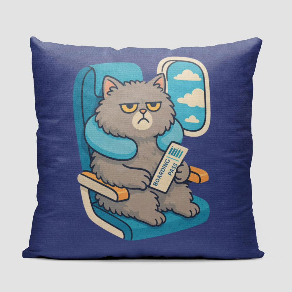 Bored Cat - Throw Pillow