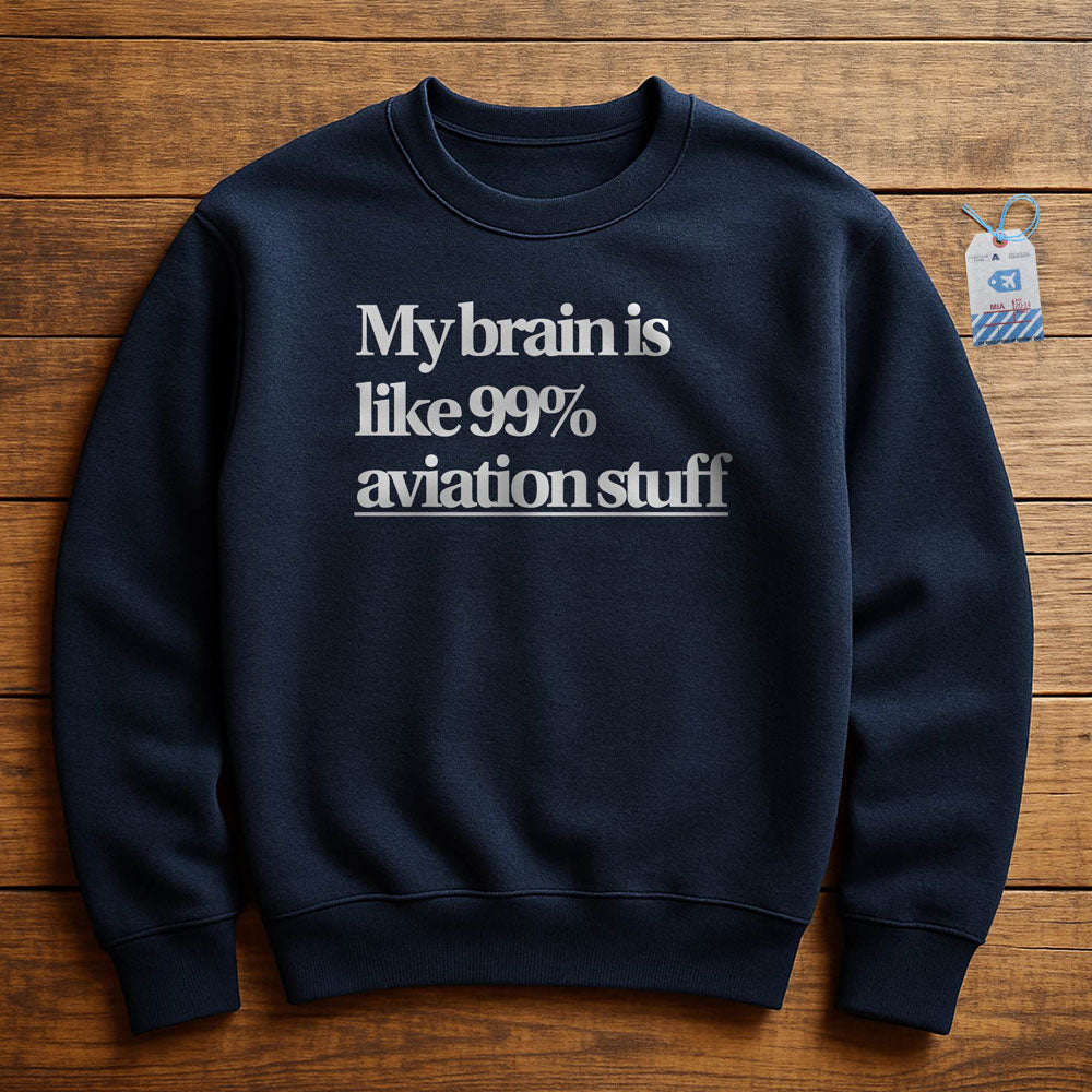 Brain 99% Aviation - Sweatshirt