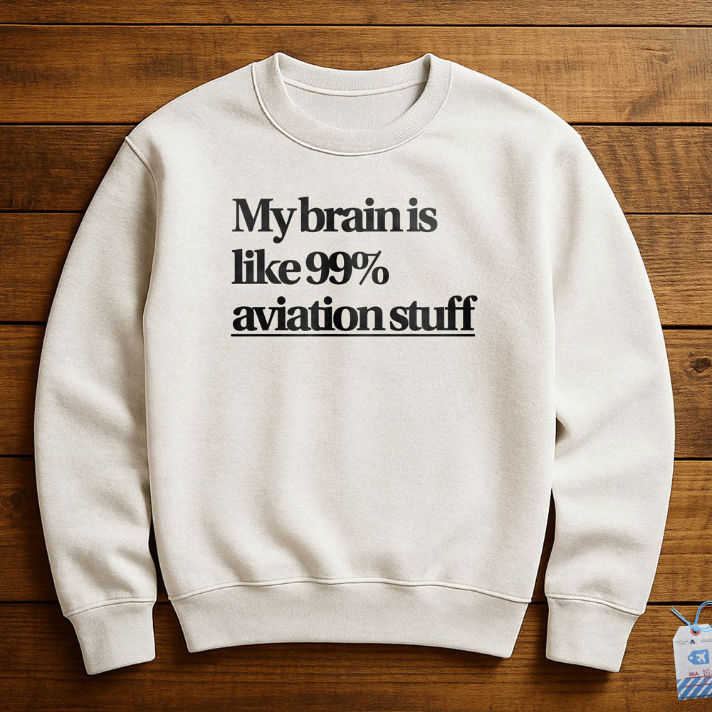 Brain 99% Aviation - Sweatshirt