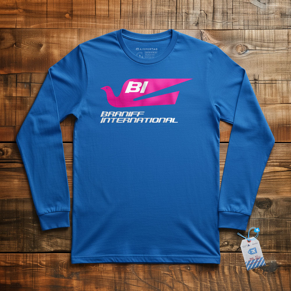 Braniff Logo - Long Sleeve T-Shirt