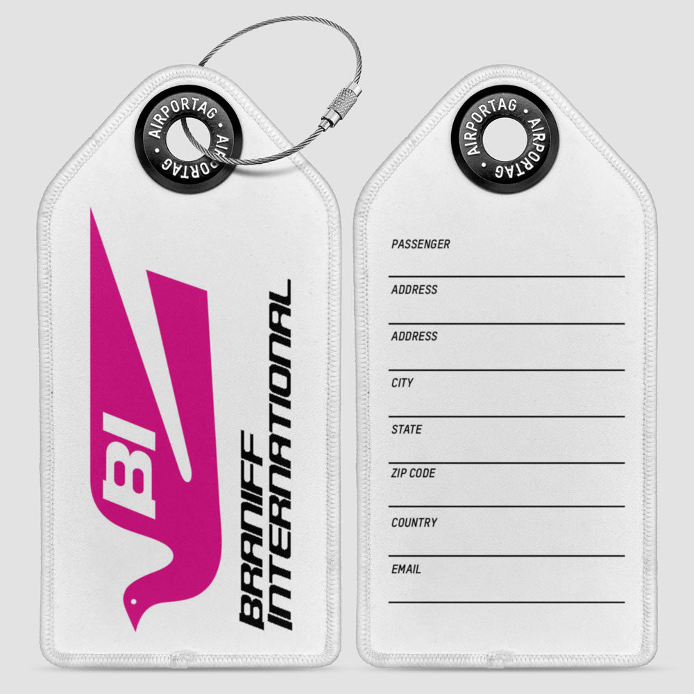 Braniff Logo - Luggage Tag