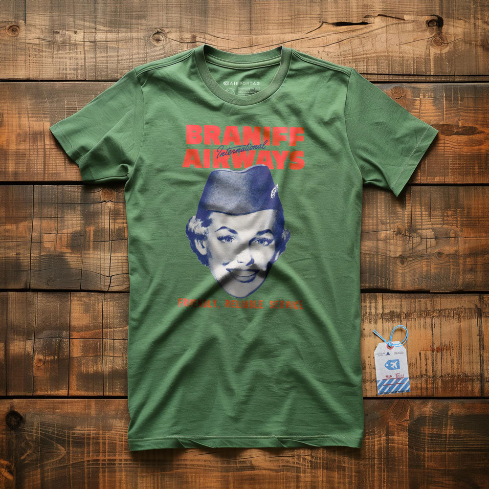 Braniff Airways Friendly, Reliable Service - T-Shirt