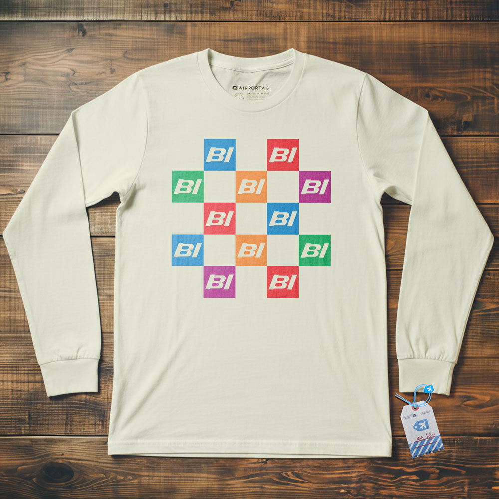 Braniff Squares - Long Sleeve T-Shirt
