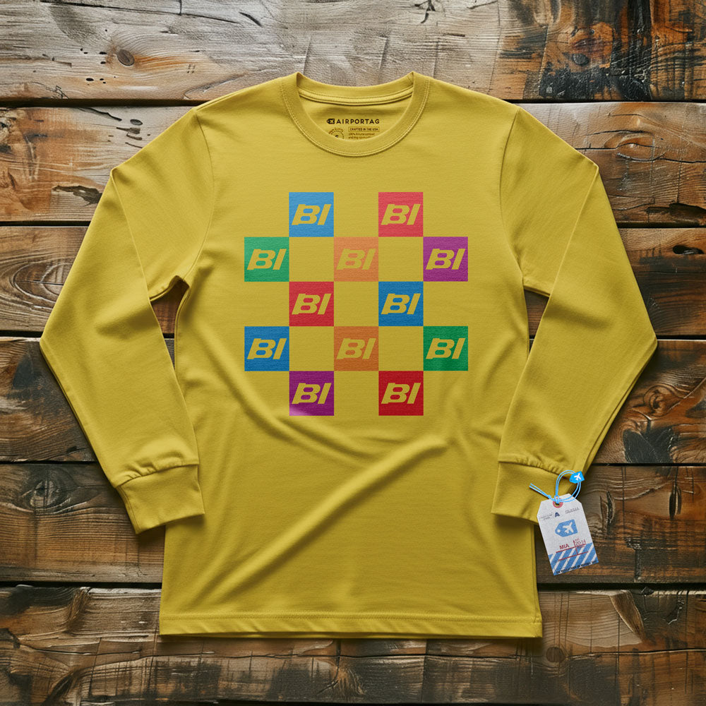 Braniff Squares - Long Sleeve T-Shirt
