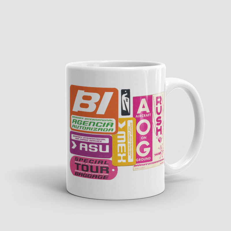 Braniff International Tags - Mug