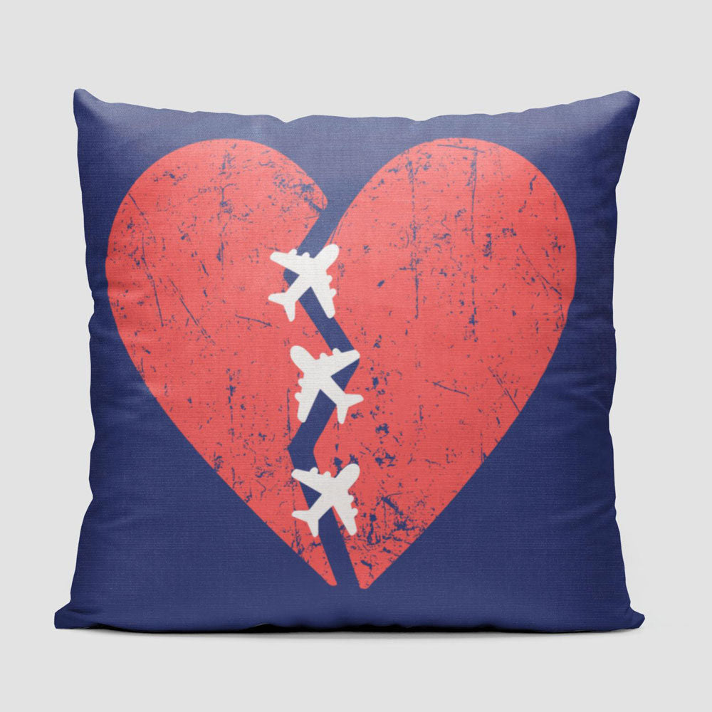 Broken Heart Planes - Throw Pillow