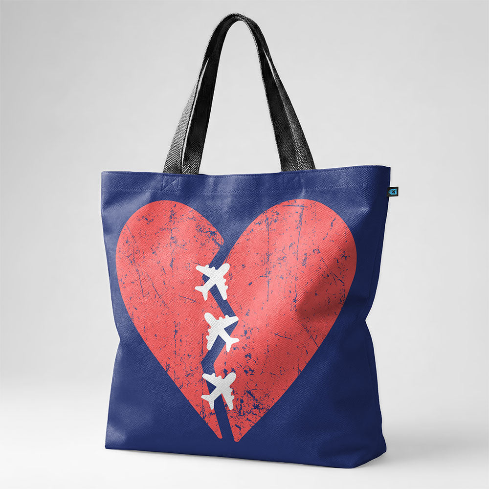 Broken Heart Planes - Tote Bag