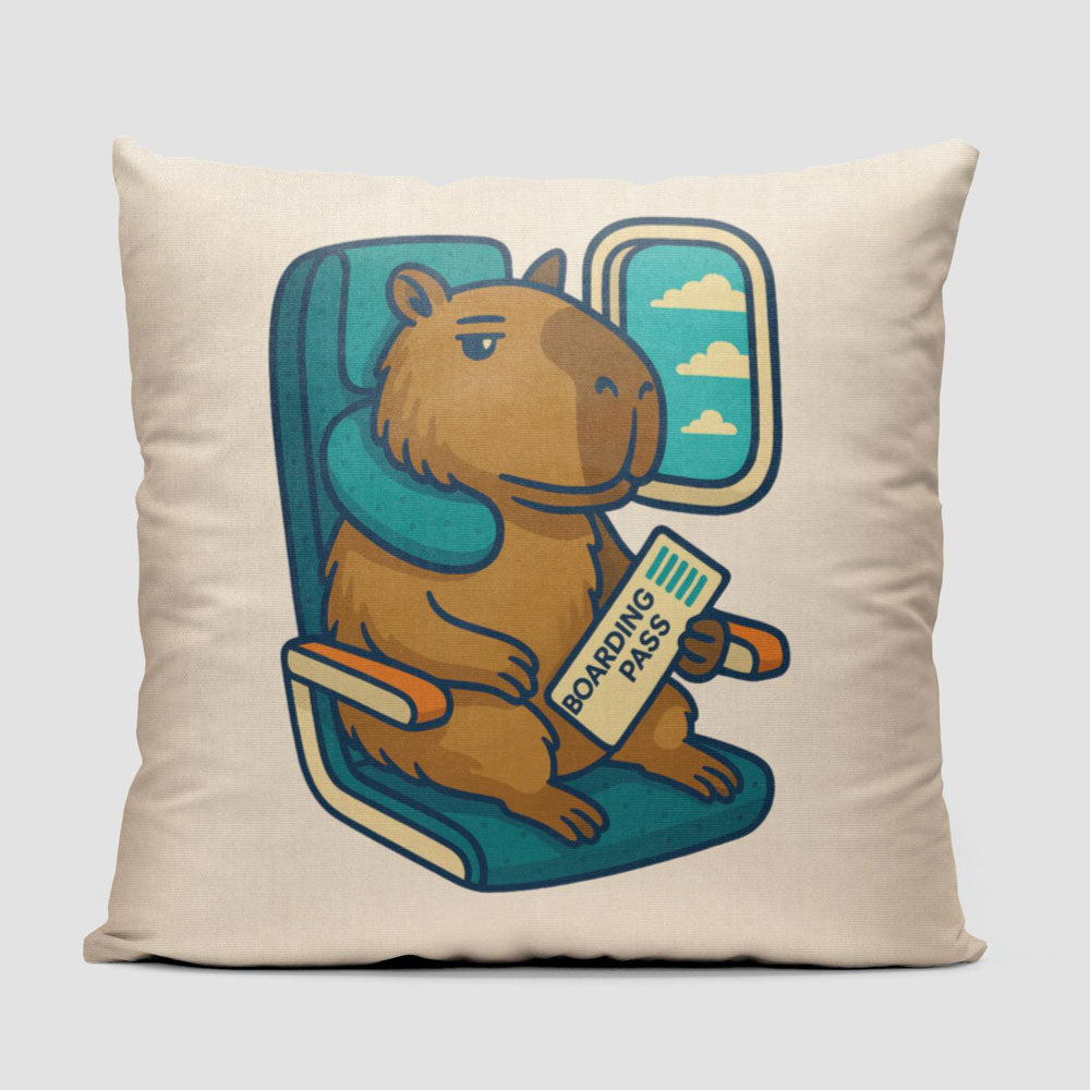 Relaxed Capybara - Throw Pillow