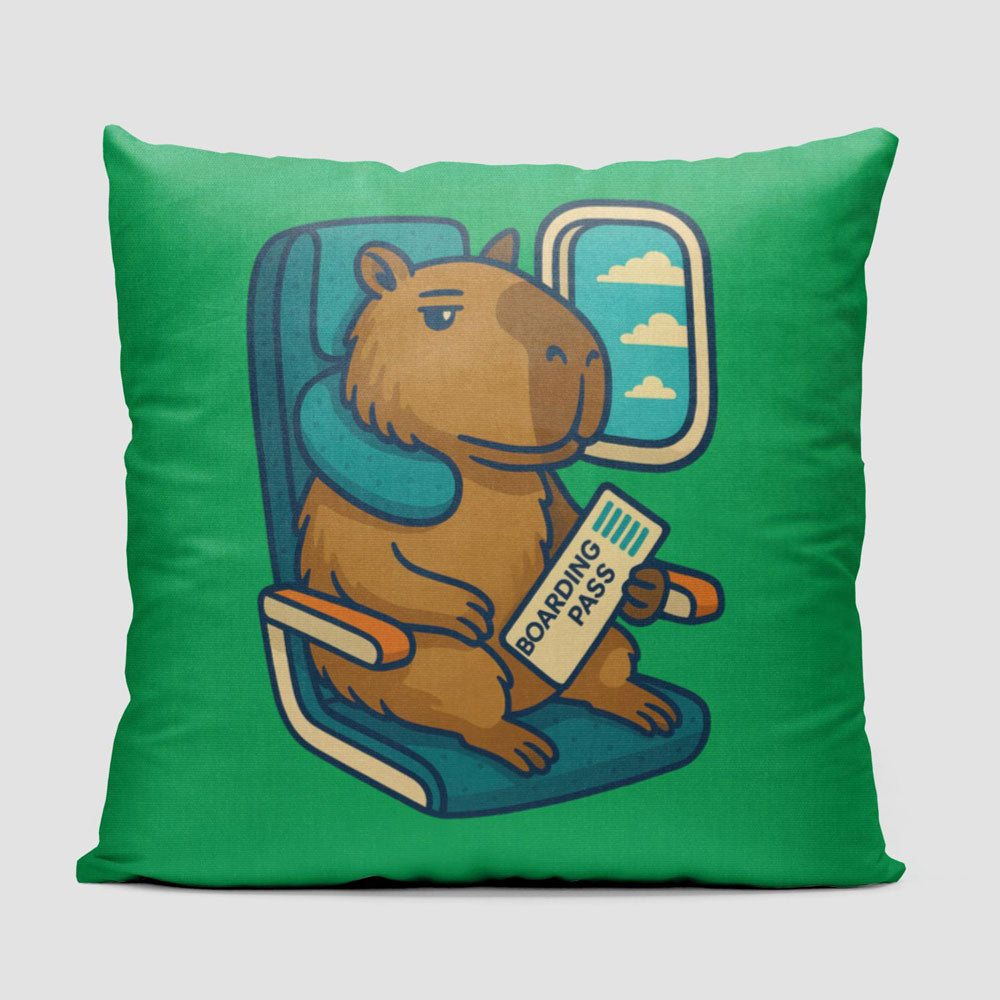 Relaxed Capybara - Throw Pillow