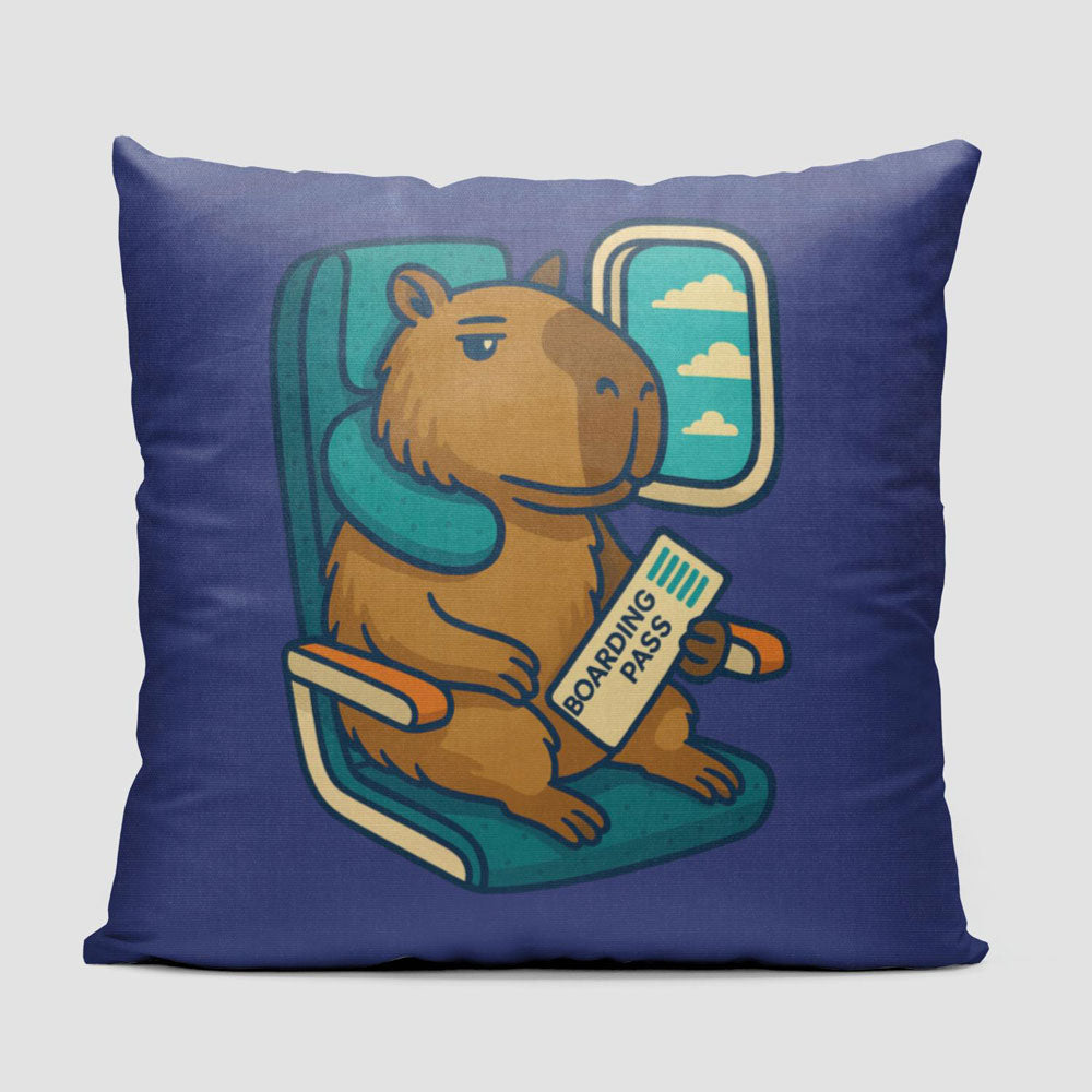 Relaxed Capybara - Throw Pillow