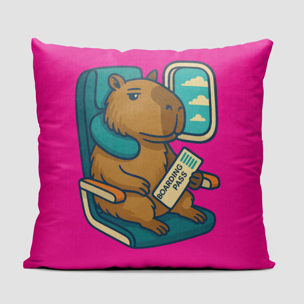 Relaxed Capybara - Throw Pillow