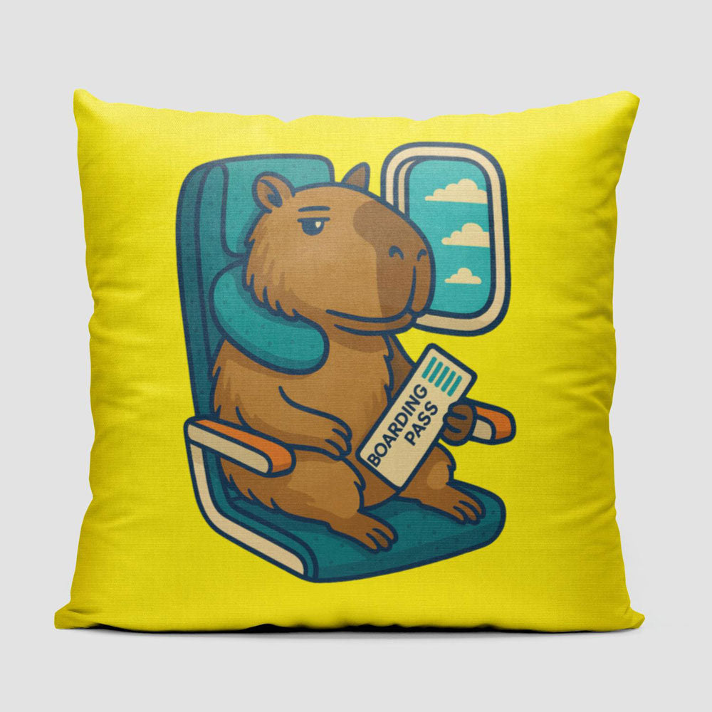 Relaxed Capybara - Throw Pillow