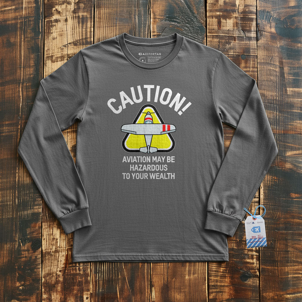 Caution Wealth - Long Sleeve T-Shirt