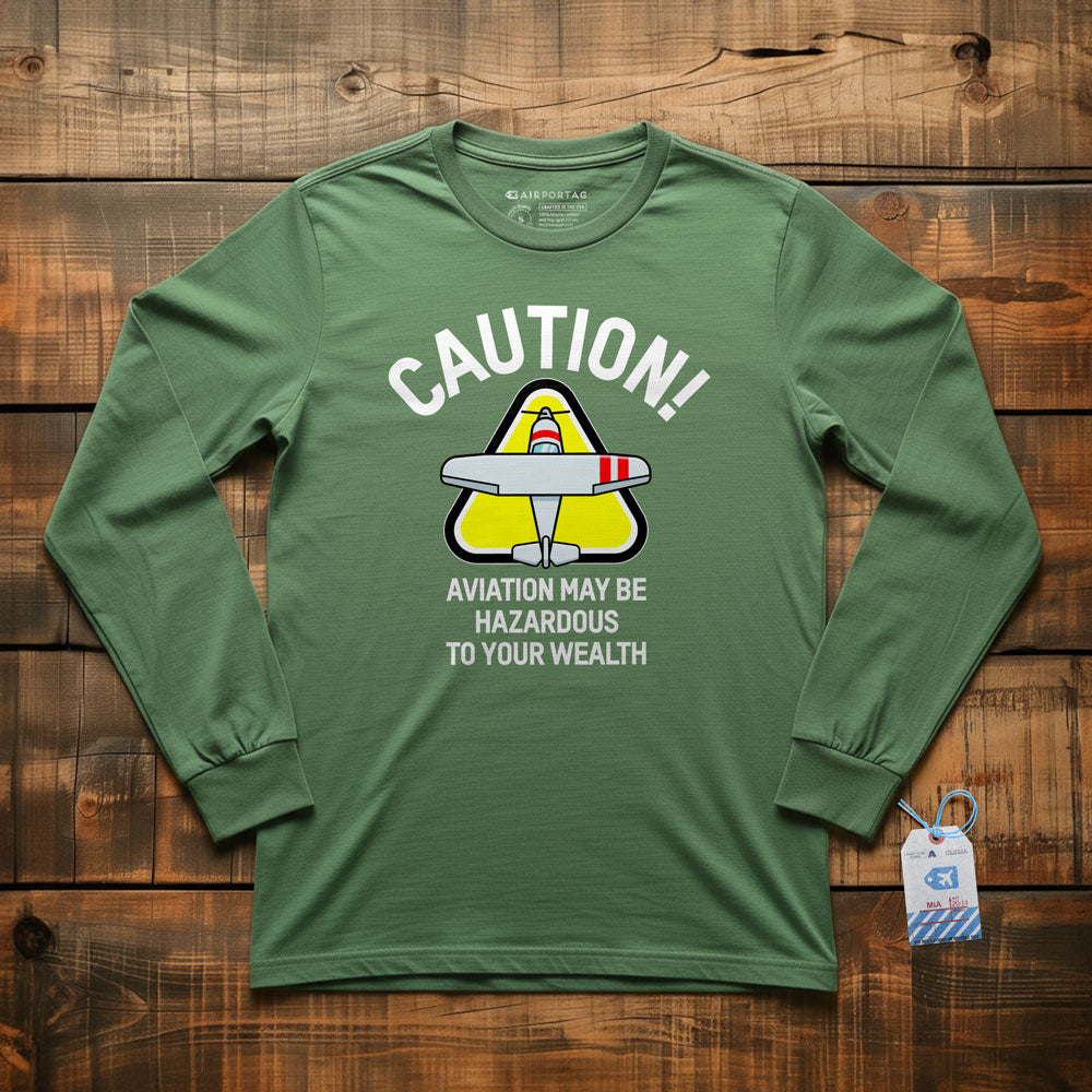 Caution Wealth - Long Sleeve T-Shirt