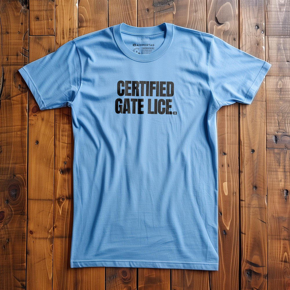 Certified Gate Lice - T-Shirt - Ocean Blue