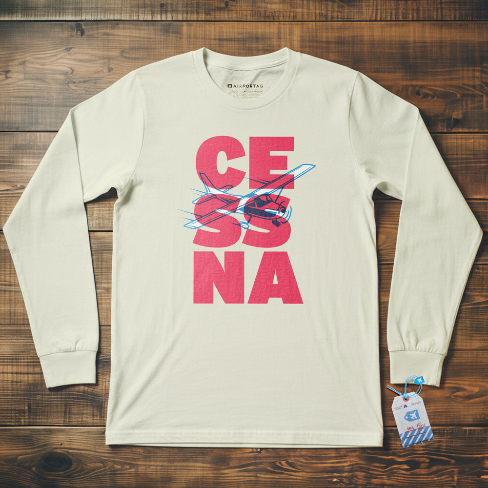 Cessna Letters - Long Sleeve T-Shirt