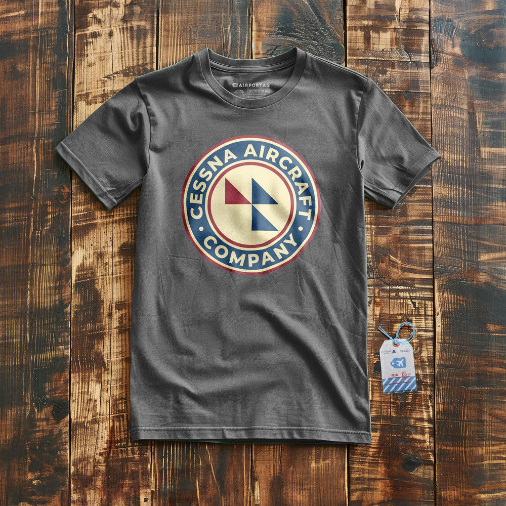 Cessna Aircraft Company Round Vintage - T-Shirt