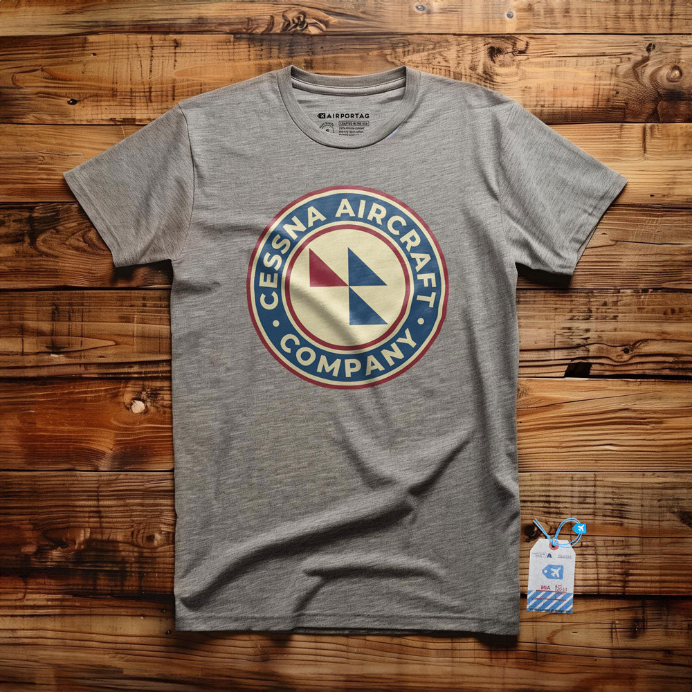 Cessna Aircraft Company Round Vintage - T-Shirt