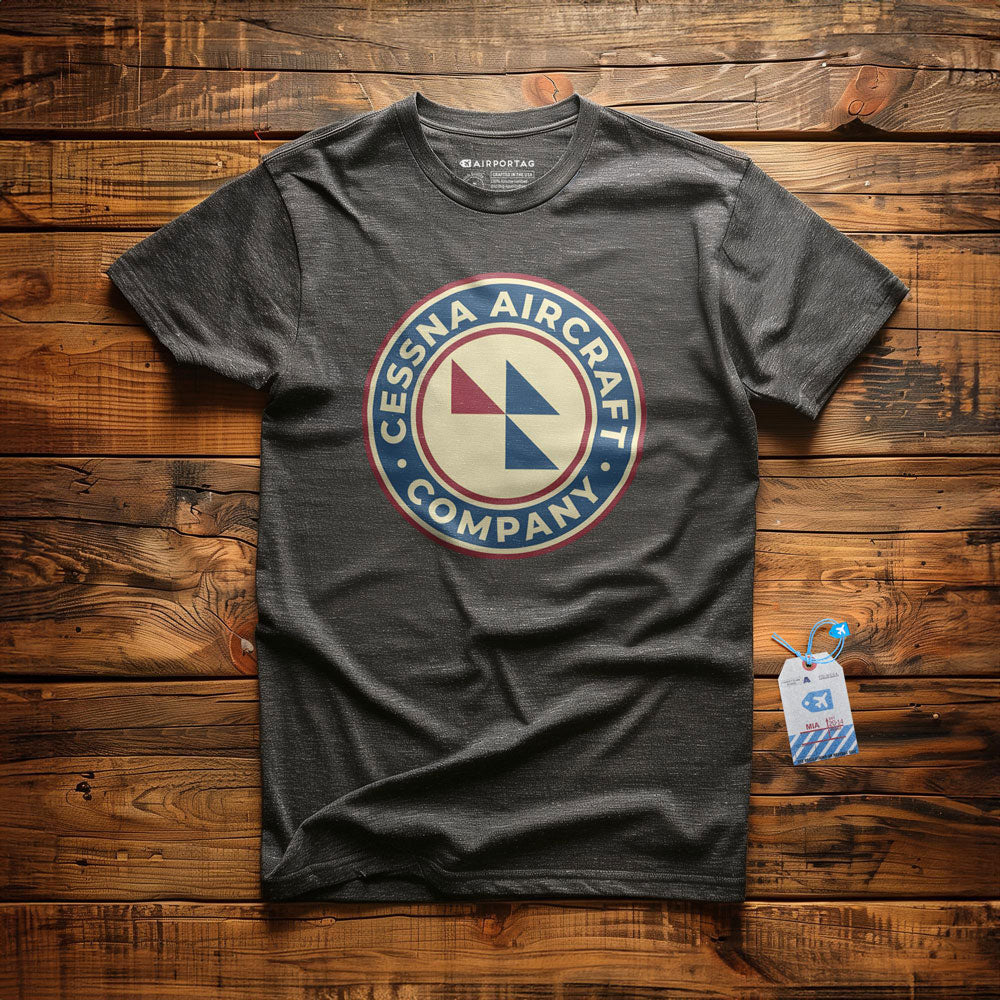 Cessna Aircraft Company Round Vintage - T-Shirt