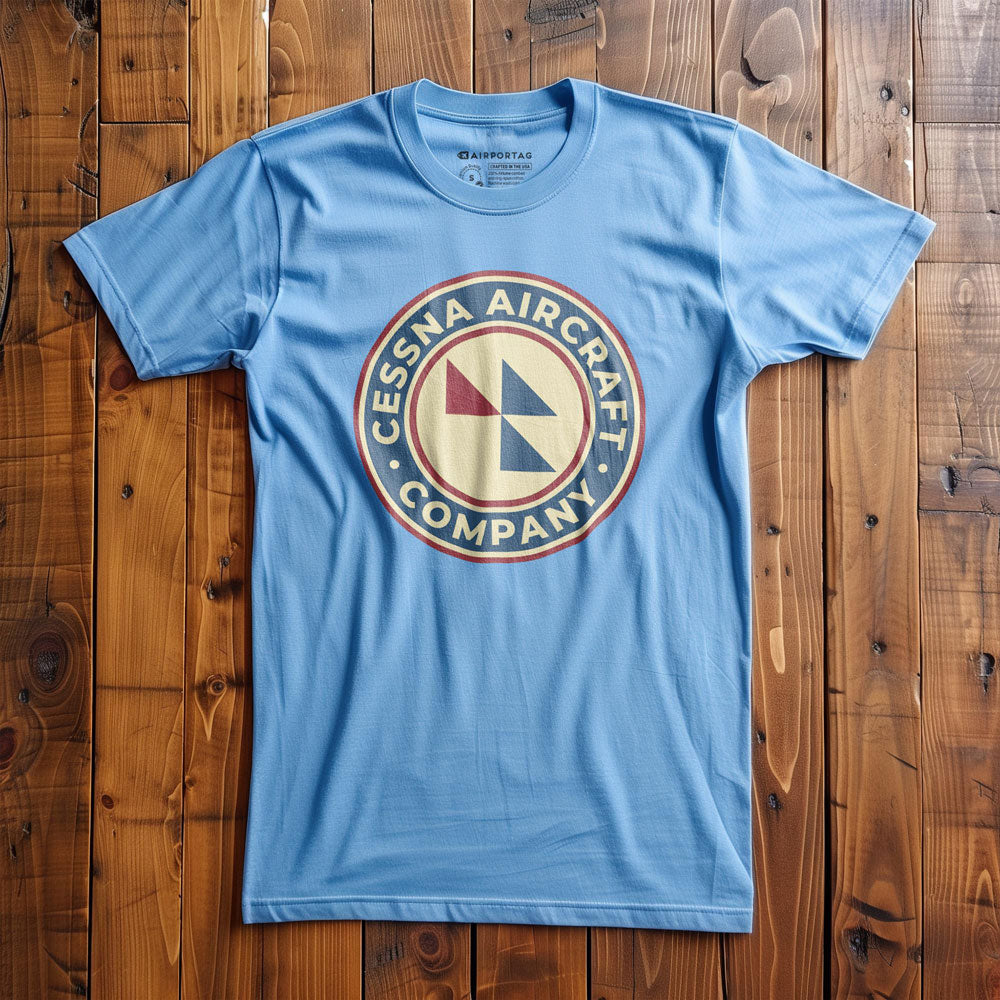 Cessna Aircraft Company Round Vintage - T-Shirt