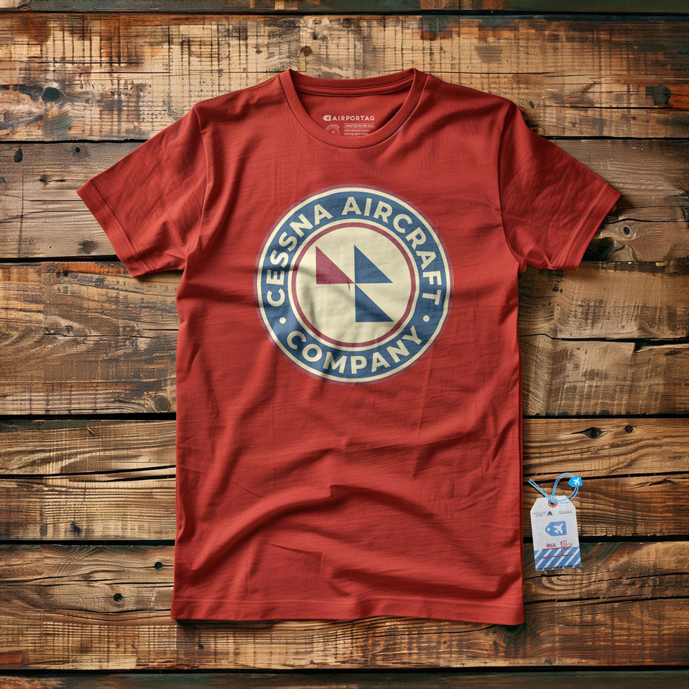 Cessna Aircraft Company Round Vintage - T-Shirt
