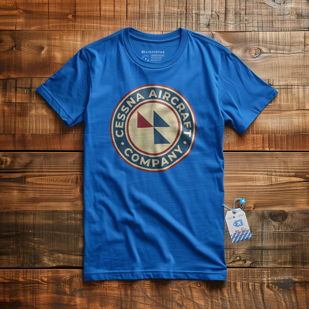 Cessna Aircraft Company Round Vintage - T-Shirt