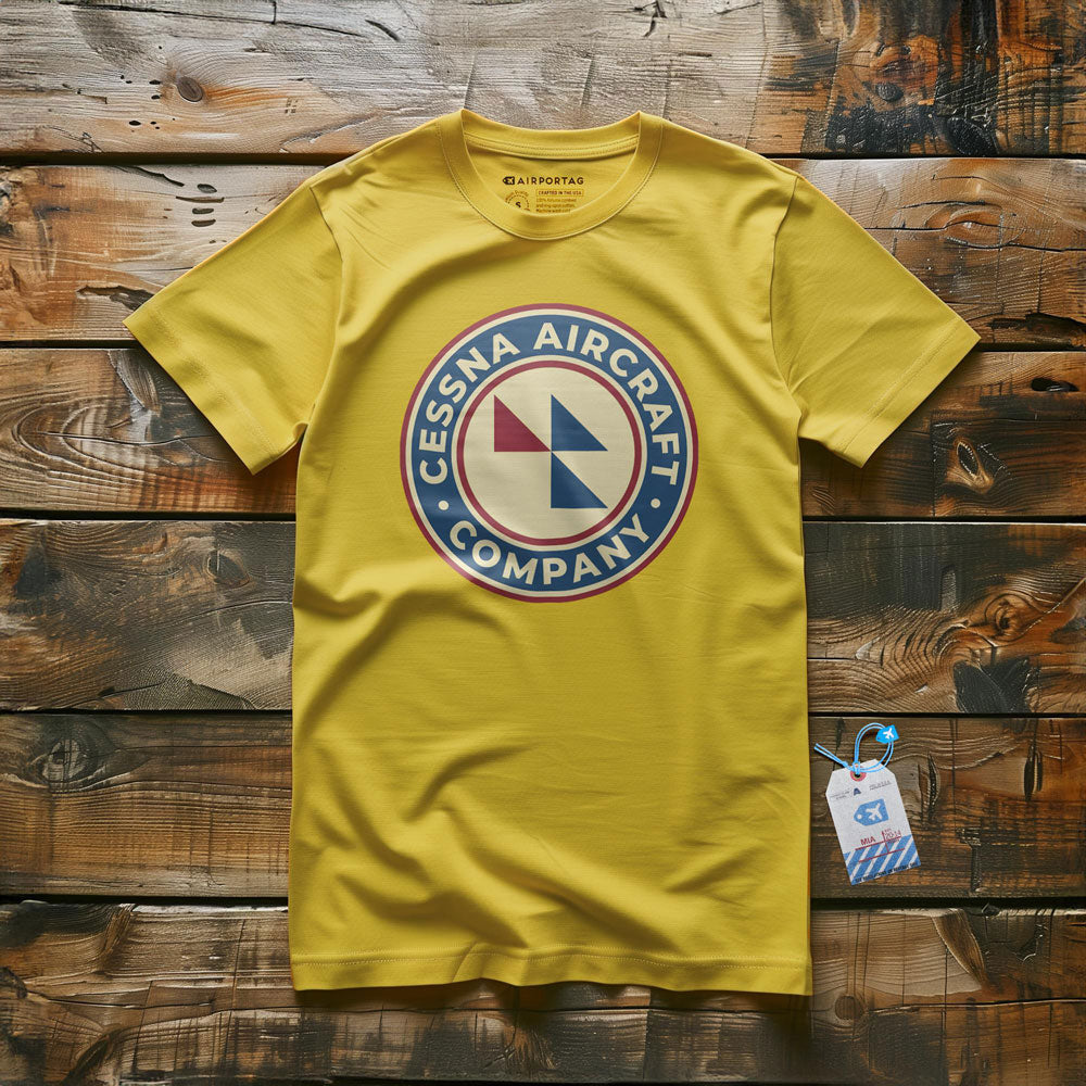 Cessna Aircraft Company Round Vintage - T-Shirt