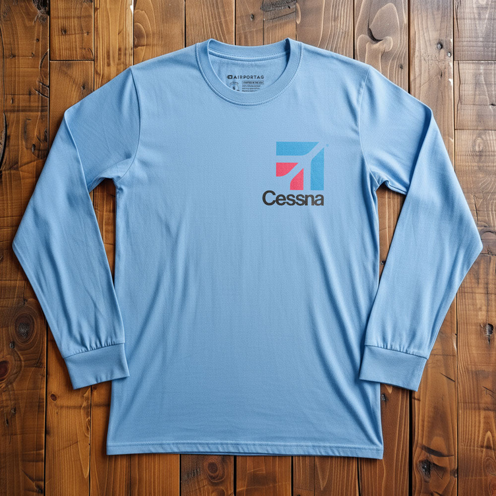 Cessna Logo Pocket - Long Sleeve T-Shirt