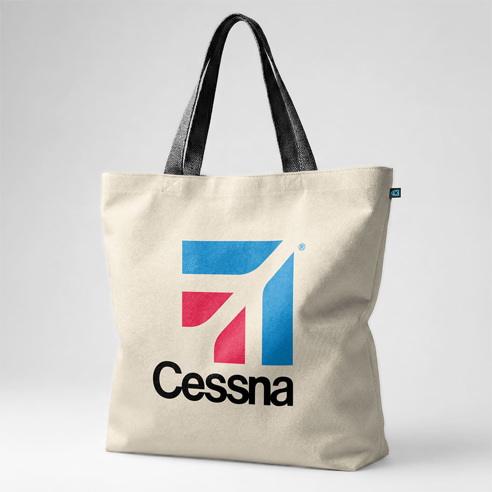 Cessna Logo Pocket - Tote Bag