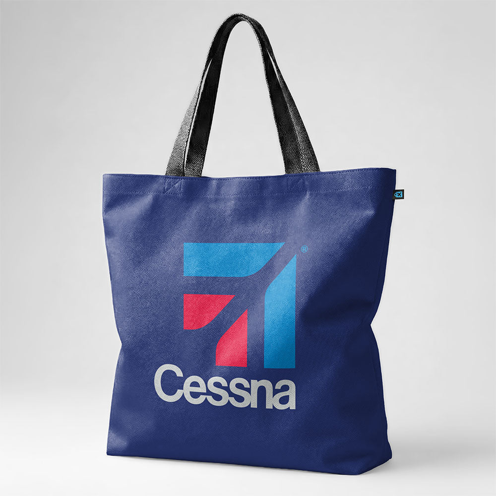 Cessna Logo Pocket - Tote Bag