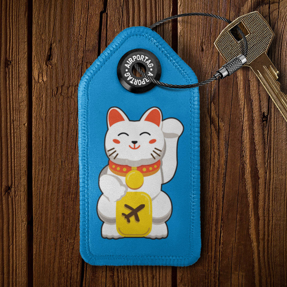Lucky Cat - Tag Keychain