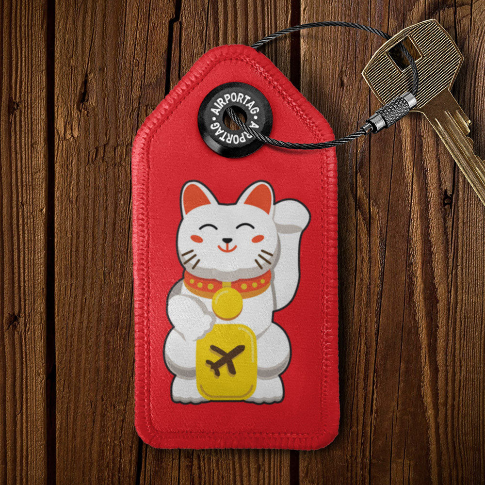 Lucky Cat - Tag Keychain