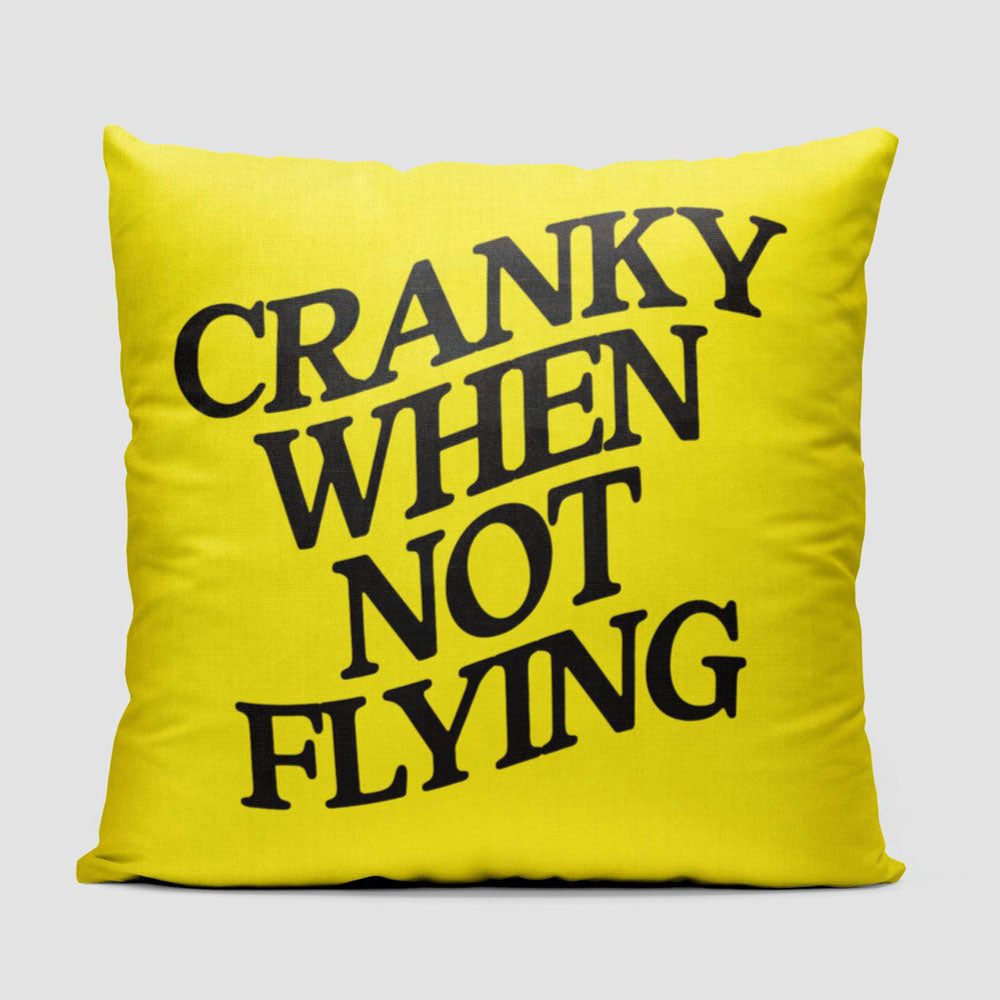 Cranky When Not Flying - Throw Pillow