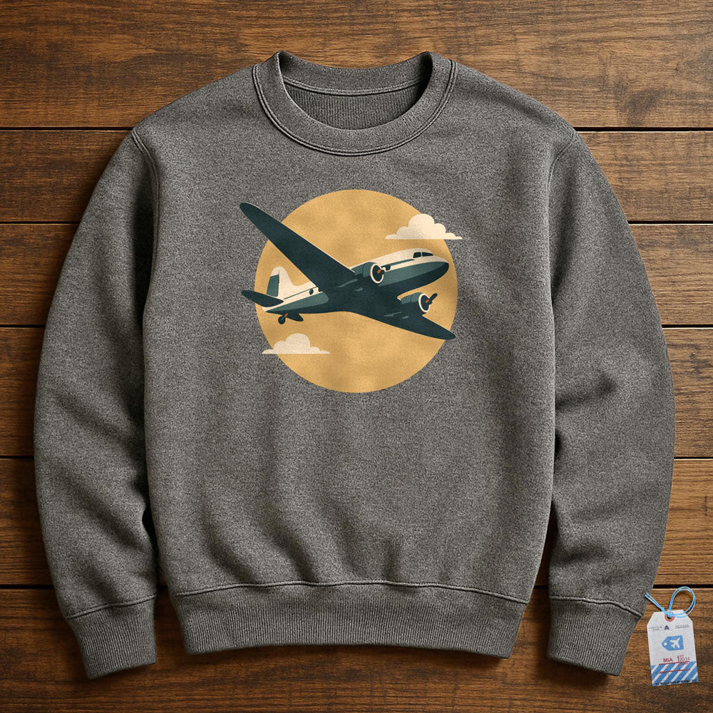 DC-3 Minimalist - Sweatshirt - Dark Grey Heather
