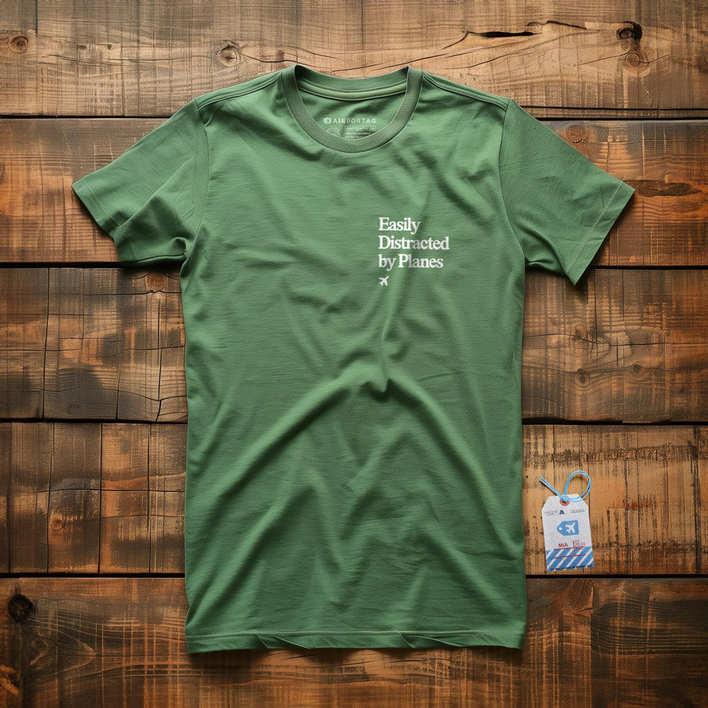 Distracted by Planes - Pocket - T-Shirt
