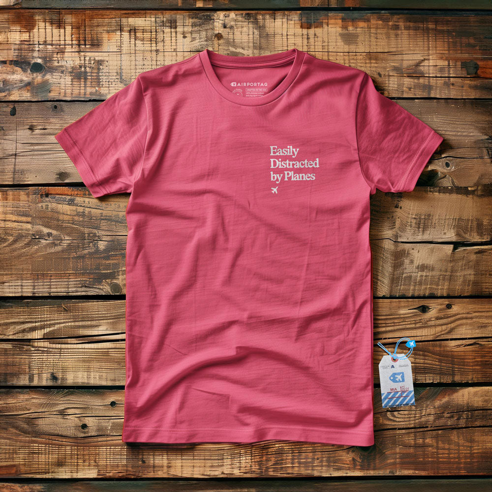 Distracted by Planes - Pocket - T-Shirt