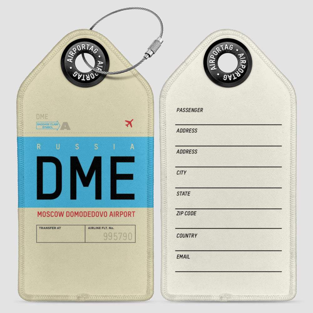 DME - Étiquette de bagage