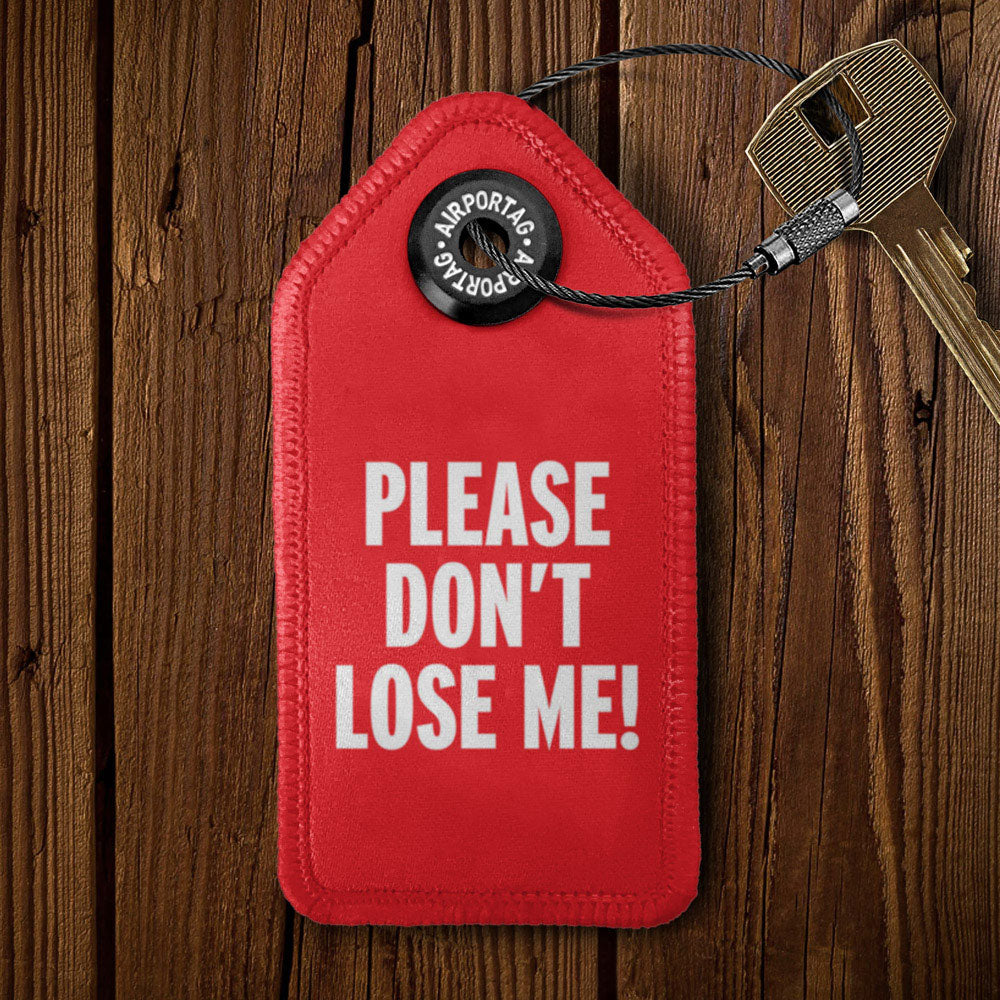 Please Don't Lose Me! - Tag Keychain
