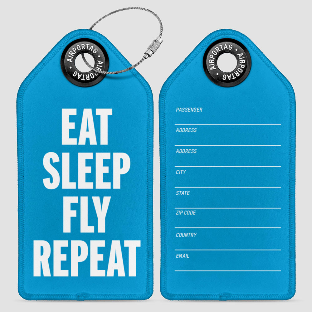 Eat Sleep Fly - Luggage Tag
