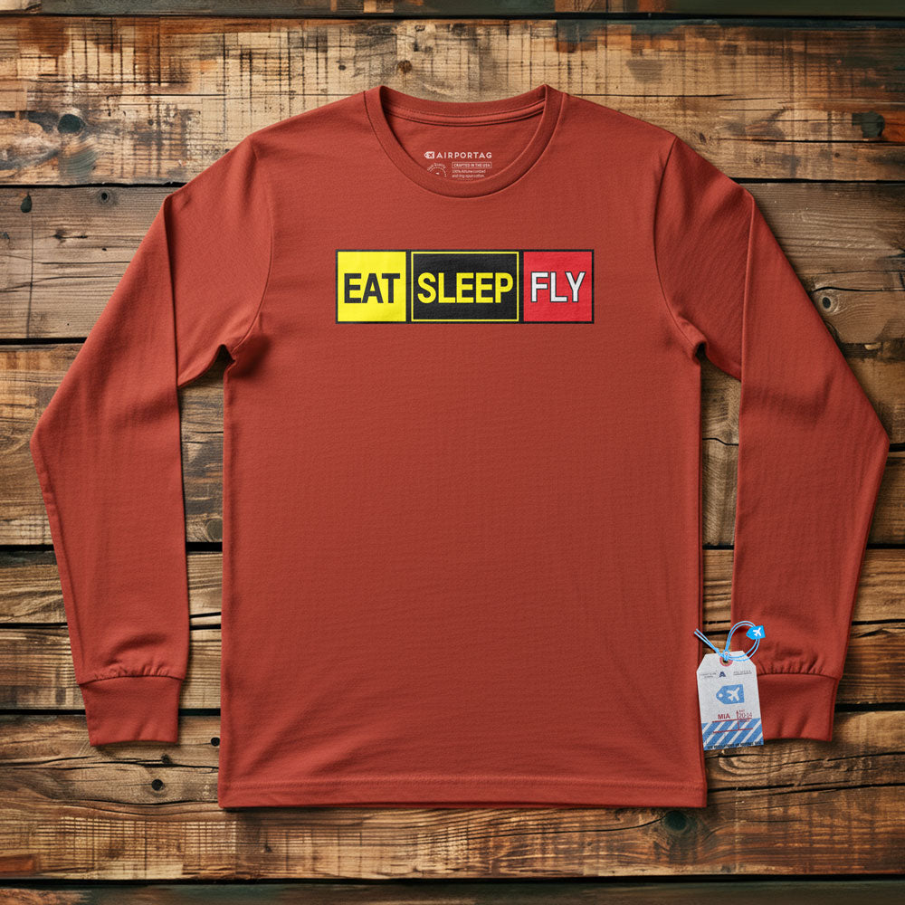 Eat Sleep Fly - Long Sleeve T-Shirt