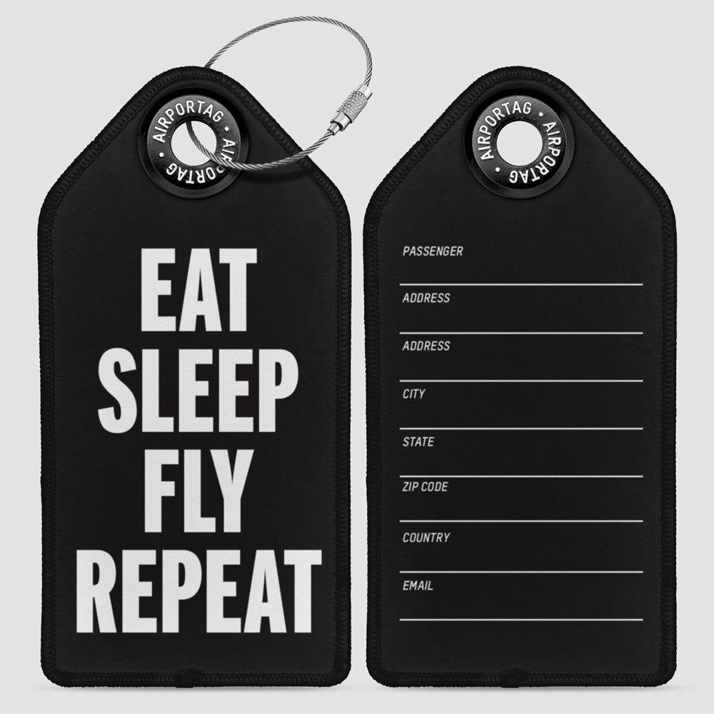 Eat Sleep Fly - Luggage Tag