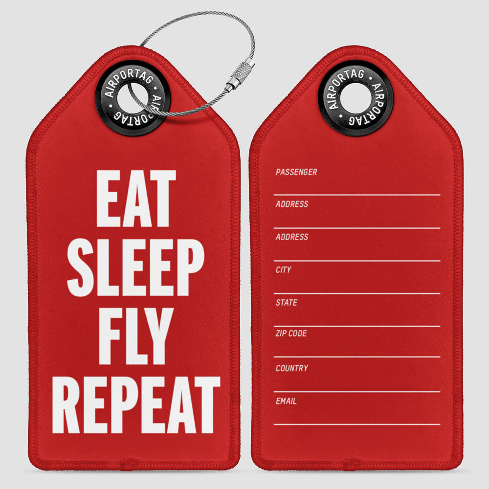 Eat Sleep Fly - Luggage Tag