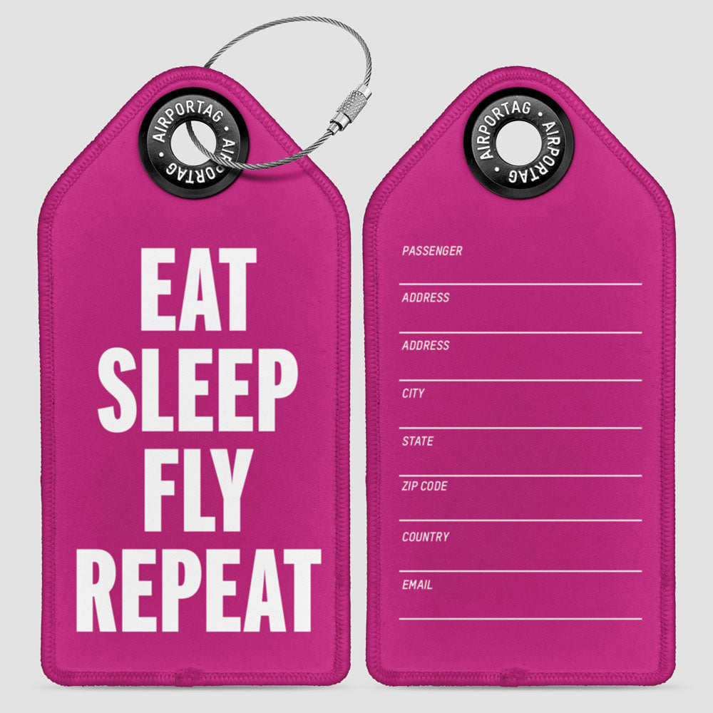 Eat Sleep Fly - Luggage Tag