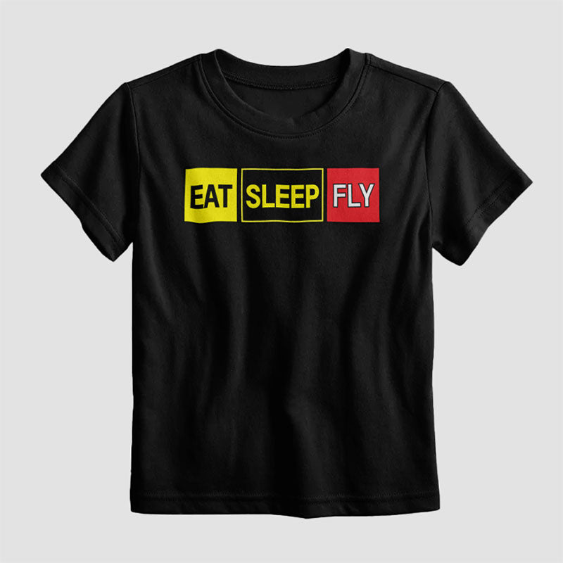 Eat Sleep Fly - Kids T-Shirt