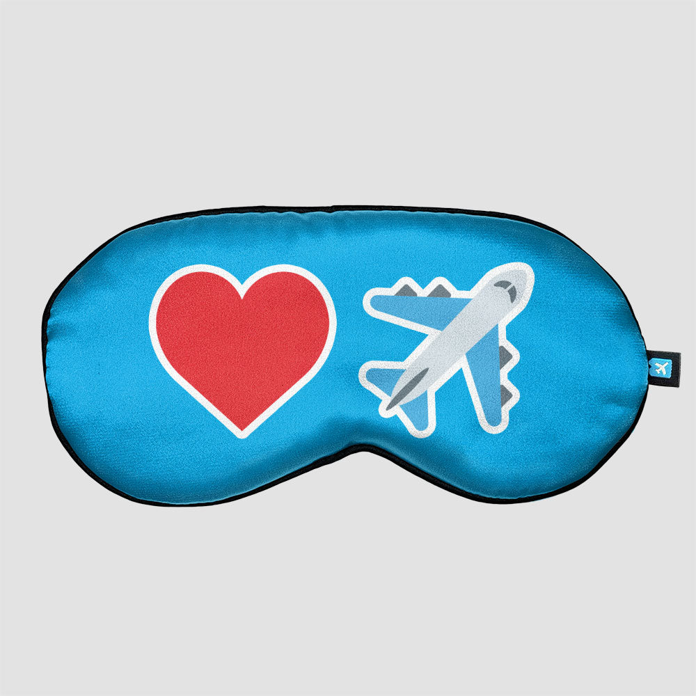 Emoji Heart Plane - Sleep Mask