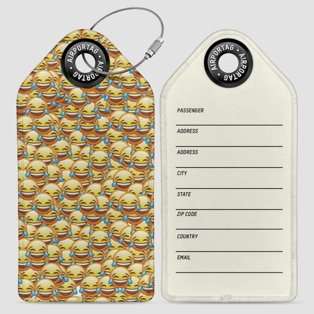 Emoji LOL Pattern - Luggage Tag