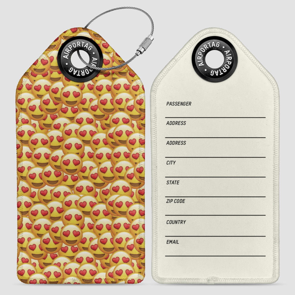 Emoji Love Pattern - Luggage Tag