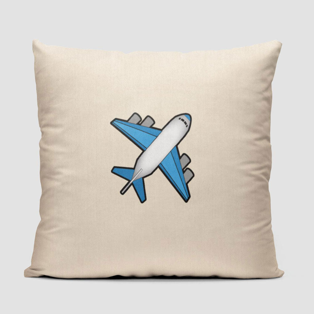 Emoji Plane Tiny - Throw Pillow