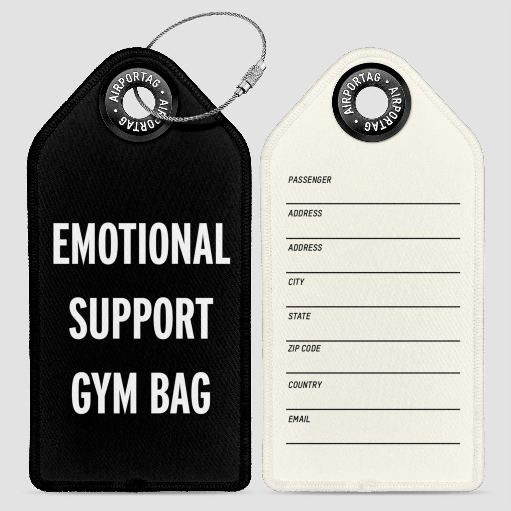 Emotional Support Gym Bag - Luggage Tag