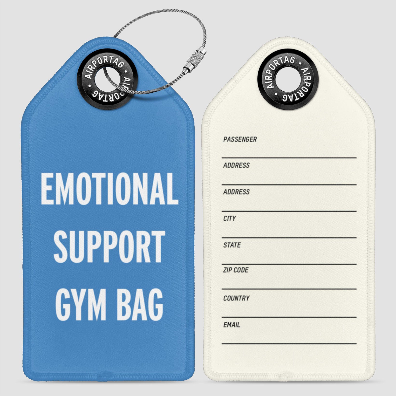 Emotional Support Gym Bag - Luggage Tag